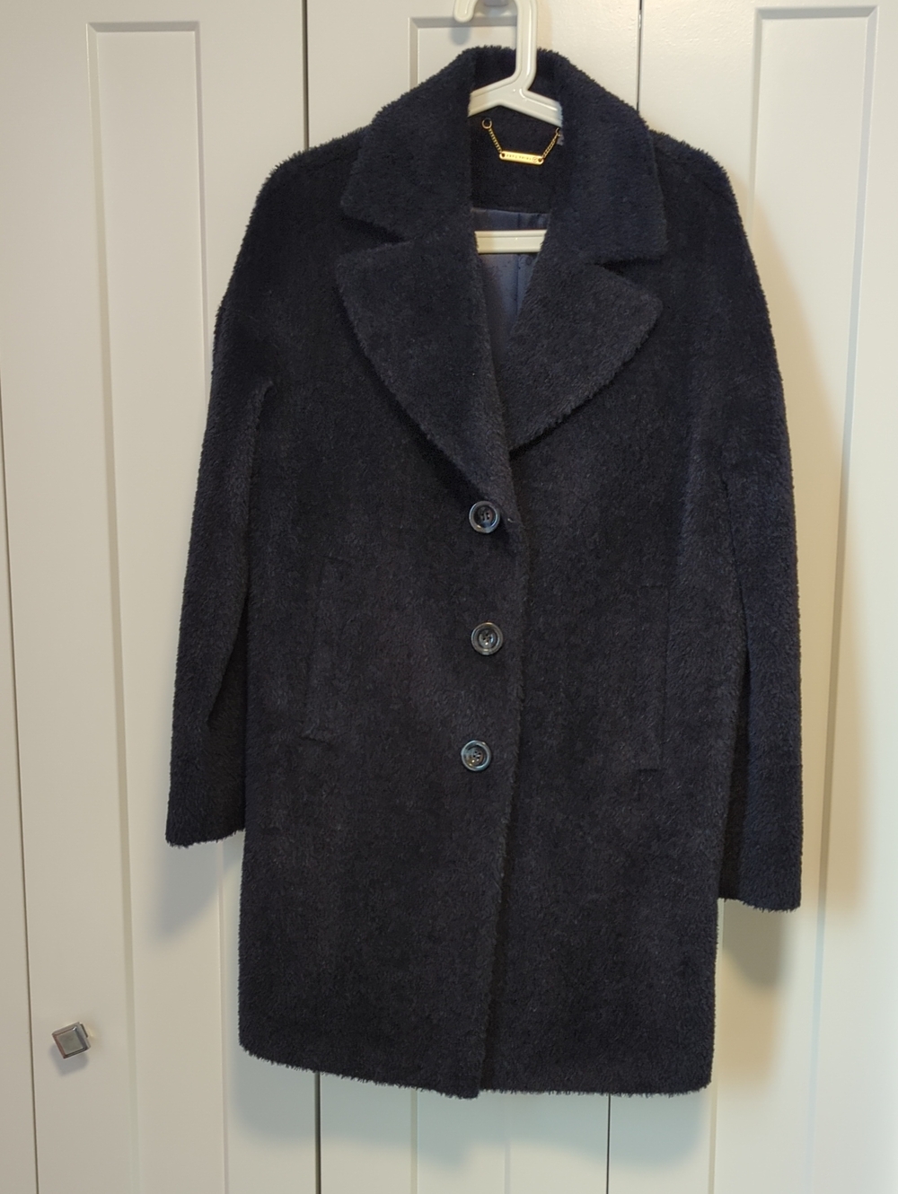 Trina Turk Fuzzy Wool Pea Coat